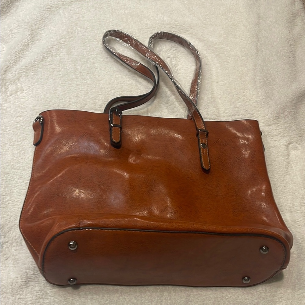 Brown Leather Women's Bag - Picture 2 of 10